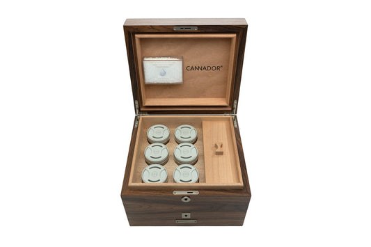 6 strain with nook and drawer cannador humidor